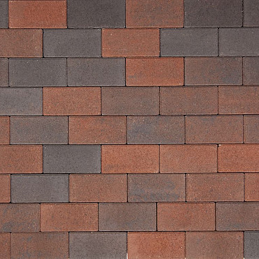 BKK met deklaag 8cm Rood-Zwart