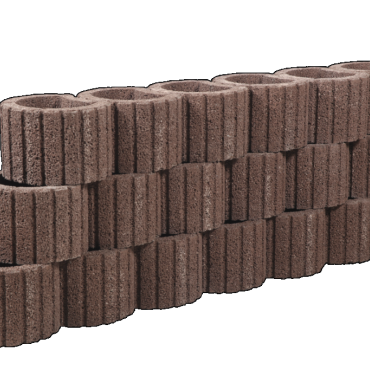 Cirkelflor mini bruin/rood 30x20x20cm