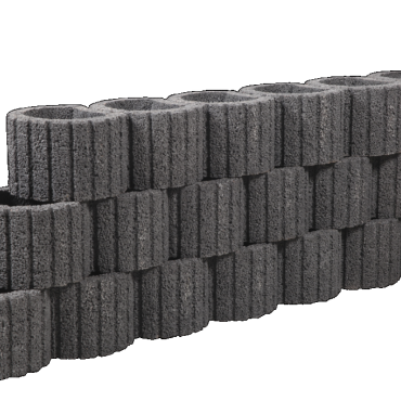 Cirkelflor mini Zwart 30x20x20cm