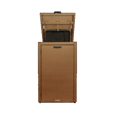 Kliko-ombouw met klep Cortenstaal 120 liter