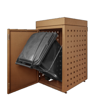 Kliko-ombouw met plantenbak Cortenstaal 120 liter