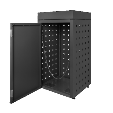 Kliko-ombouw met plantenbak Grafietzwart 120 liter