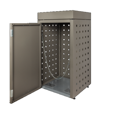 Kliko-ombouw met plantenbak Taupe 120 liter