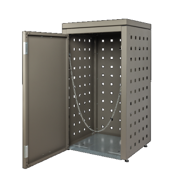 Kliko-ombouw met vaste deksel Taupe 120 liter