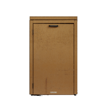 Kliko-ombouw met vaste deksel Cortenstaal 240 liter