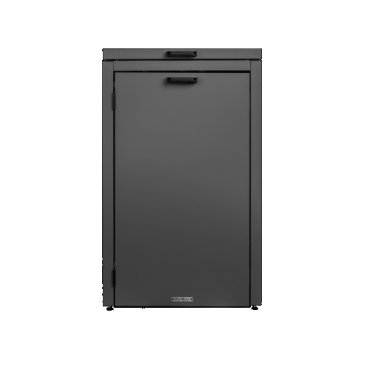 Kliko-ombouw met klep Grafietzwart 240 liter