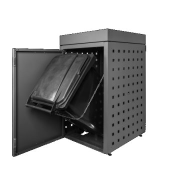 Kliko-ombouw met plantenbak Grafietzwart 240 liter