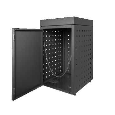 Kliko-ombouw met plantenbak Grafietzwart 240 liter