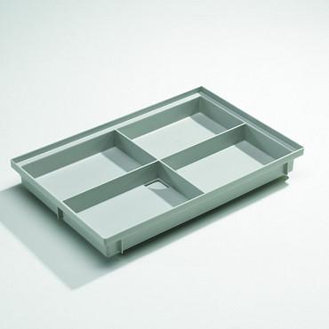 Schoonloper onderbak PP, 600x400mm, H=75mm