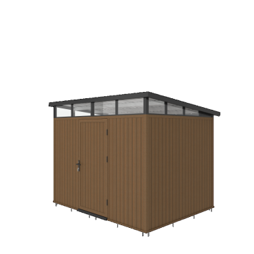 NewTechWood berging Cella met enkele deur, 283 x 210 cm, Teak