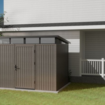 NewTechWood berging Cella met enkele deur, 283 x 210 cm, Silver Gray