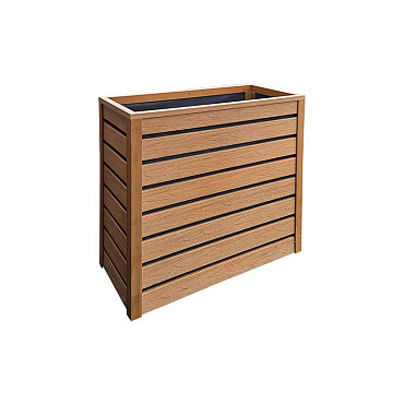 NewTechWood plantenbak, 80 x 85 x 38 cm, Teak.