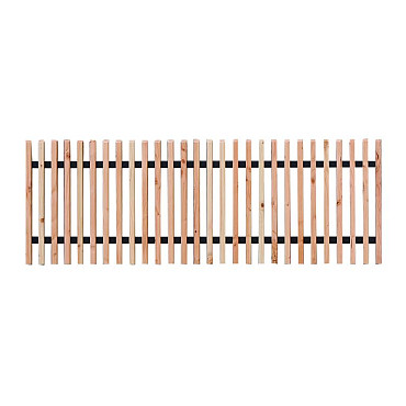 Douglas lattenhekwerk met zwart gespoten liggers, 180 x 80 cm, onbehandeld.