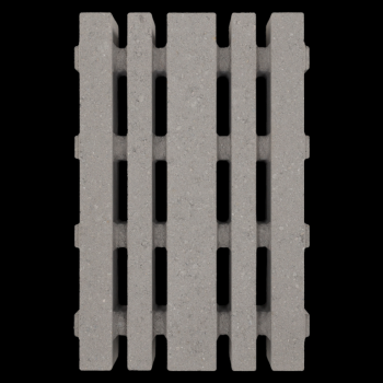Grastegel Lineair 40x60x12cm Grijs