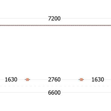 Aanbouwveranda Lucca 7200x3250x2600mm (bxdxh)