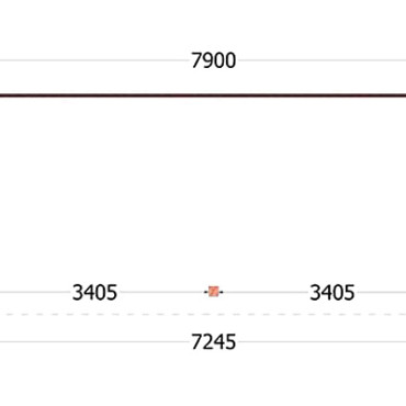 Aanbouwveranda Lucca 7900x3250x2600mm (bxdxh)