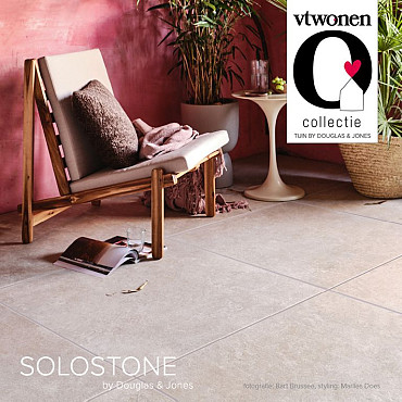 Keramische tegel vtwonen Solostone Uni Unico Sand 90x90x3cm