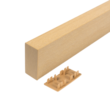 WEOSUN® Brise Soleil eindkap 42x90mm Teak (12st)
