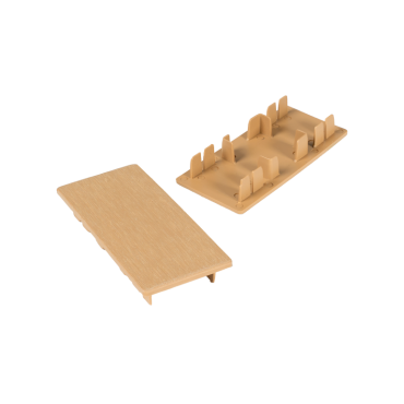 WEOSUN® Brise Soleil eindkap 42x90mm Teak (12st)