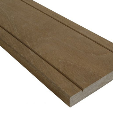 Terrasplank Bangkirai 42x145mm V-groeven Premium P500 | 396cm | FSC®100%