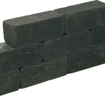 Blockstone stapelblok 15x15x30cm Zwart