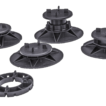 Tegeldrager Zwart 50-70mm hoogte / per 25 stuks