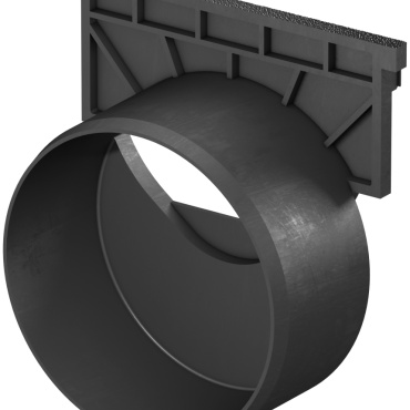 ACO universele eindplaat kunststof met PVC en uitloop Ø 110 mm t.b.v. ACO Hexaline en ACO Euroline
