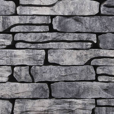 Stone Walling 42x18x8cm Grijs/Zwart