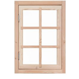 Douglas 6-ruits uitzetraam, 89,8x70,3 cm, groen geïmpregneerd.