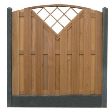 Betonpaal glad met diamantkop 10x10x310cm antraciet ongecoat hoekpaal tbv 2 betonplaten