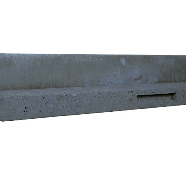 Beton onderplaat stampbeton 25x3,5x184cm antraciet