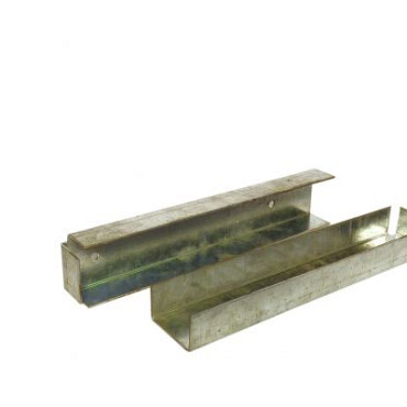 U-profiel tbv betonplaat muur- of hoekbevestiging