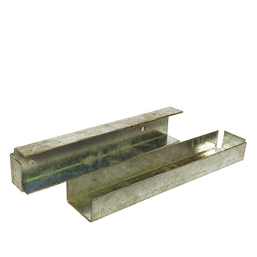 U-profiel tbv betonplaat muur- of hoekbevestiging