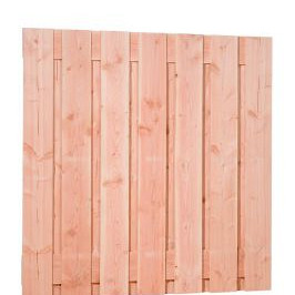 Douglas fijnbezaagd plankenscherm 15-planks 19mm 180x180cm onbehandeld