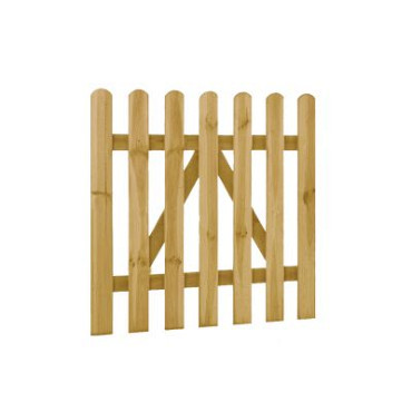 Grenen reliëf rechthekpoort 100x100cm