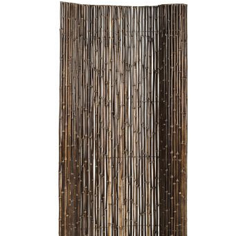 Bamboescherm op rol 180x180cm zwart