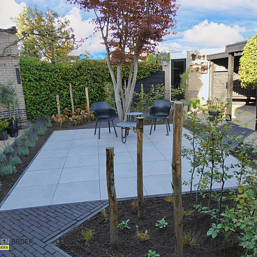 Kastanjehouten Paal Geschild  Ø6-8cm 180cm