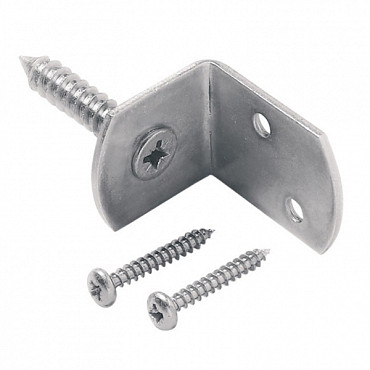 L-beslagset RVS (t.b.v. houten palen)