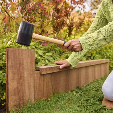 Hardhouten Azobé geschaafde damwand 3,0x20,0x300cm (werkend 18,5cm)