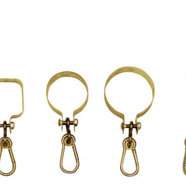 Ophangbeugel verzinkt met karabijnhaak Ø 10cm