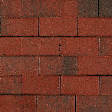 BKK met deklaag 8cm rood genuanceerd