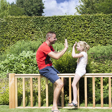 Hekwerk recht Douglas type C 278,5x73cm onbehandeld