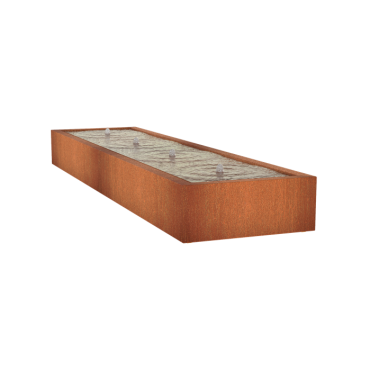 Corten Watertafel 4000x1000x400mm Corten 3mm (CB3)