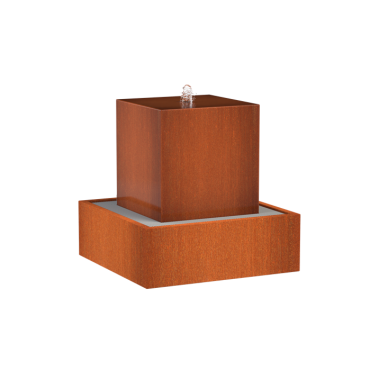 Waterblok 700x700x700mm Corten 3mm (CWB1)
