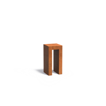 U-Sokkel 400x400x800mm Corten 2mm (CKU7)