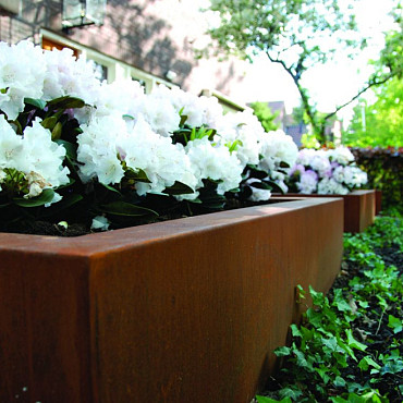 CARREZ met poten 700x700x700mm Corten (CAP7)