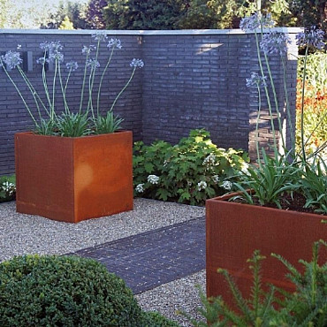 CARREZ met bodem 1200x1200x600mm Corten (CA4.2)