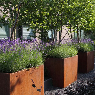 CARREZ met bodem 1000x1000x1000mm Corten (CA5)