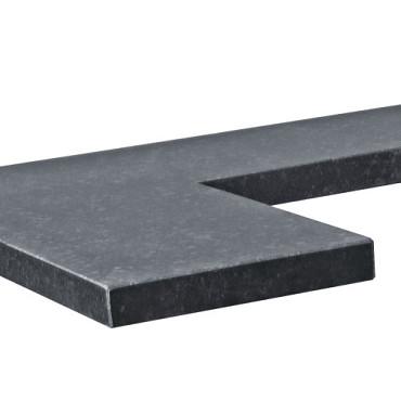 Afdekplaat-Vijverrand Basalt G684  50/30x50x3cm hoekstuk | op=op