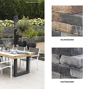 Tumbelwall getrommeld 30x20x10cm Mount Everest